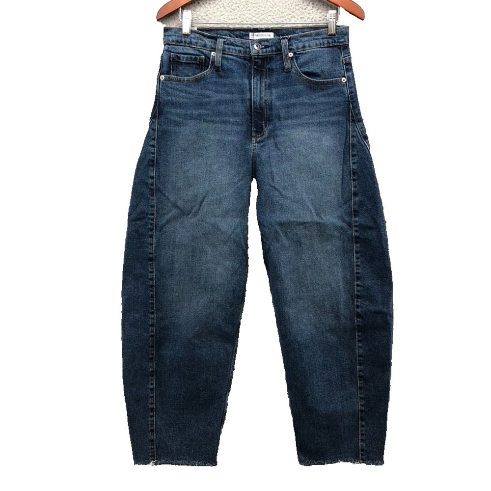 Morrison Barrel Jeans Womens 31x25 Blue Ankle High Rise Boho Modern Urban Trendy